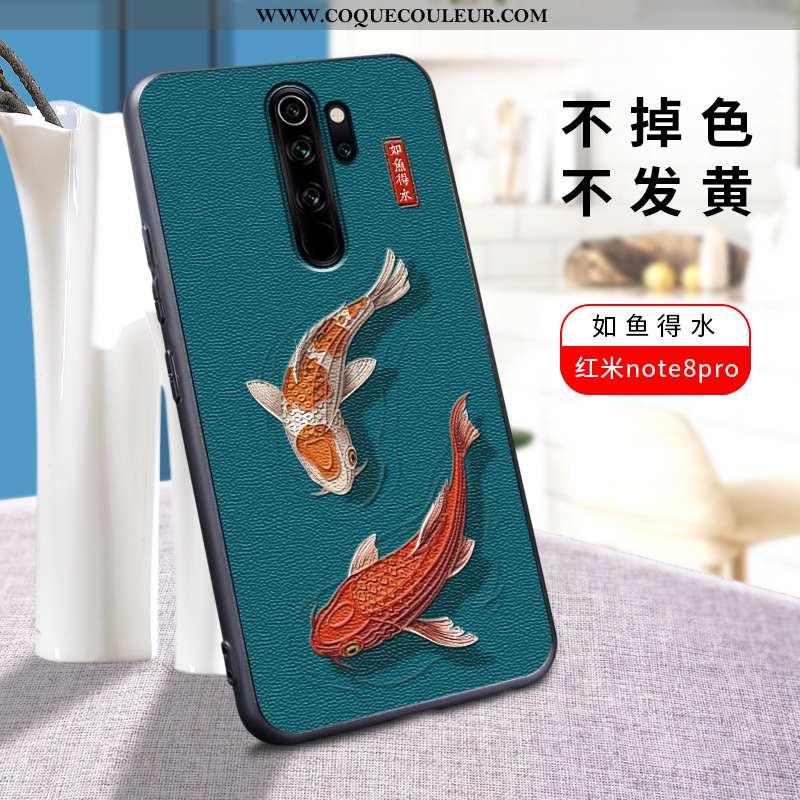 Coque Xiaomi Redmi Note 8 Pro Personnalité Délavé En Daim Silicone, Housse Xiaomi Redmi Note 8 Pro C