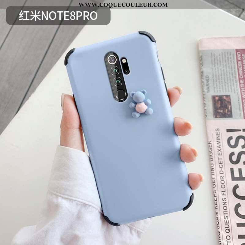 Étui Xiaomi Redmi Note 8 Pro Silicone Rouge Étui, Coque Xiaomi Redmi Note 8 Pro Protection Ours