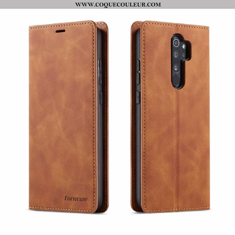 Housse Xiaomi Redmi Note 8 Pro Portefeuille Étui Rouge, Xiaomi Redmi Note 8 Pro Cuir Téléphone Porta