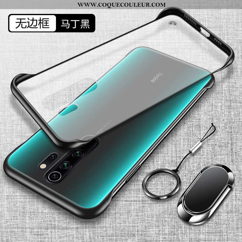 Housse Xiaomi Redmi Note 8 Pro Fluide Doux Noir Transparent, Étui Xiaomi Redmi Note 8 Pro Silicone D