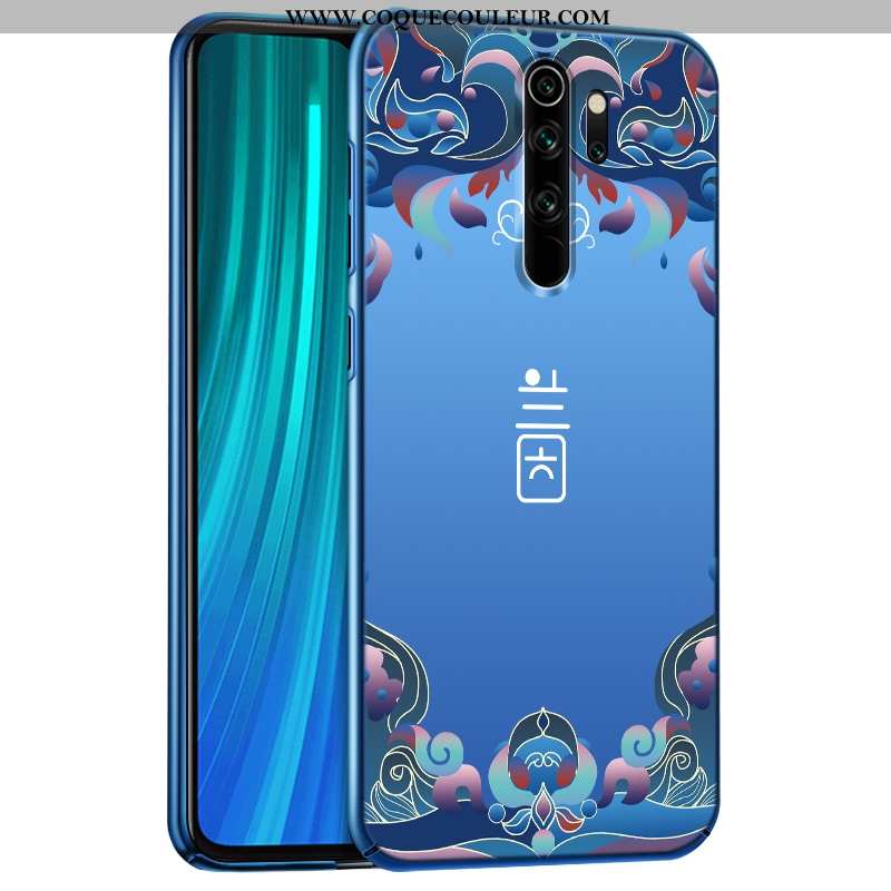 Coque Xiaomi Redmi Note 8 Pro Personnalité Bleu Difficile, Housse Xiaomi Redmi Note 8 Pro Délavé En 