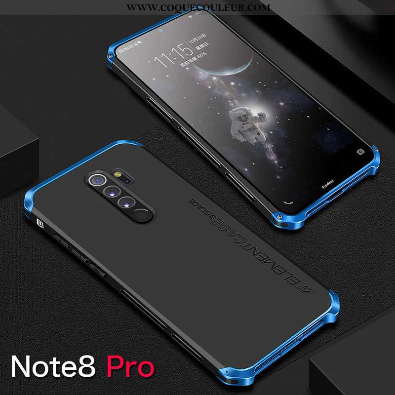 Coque Xiaomi Redmi Note 8 Pro Protection Téléphone Portable, Housse Xiaomi Redmi Note 8 Pro Métal Ro