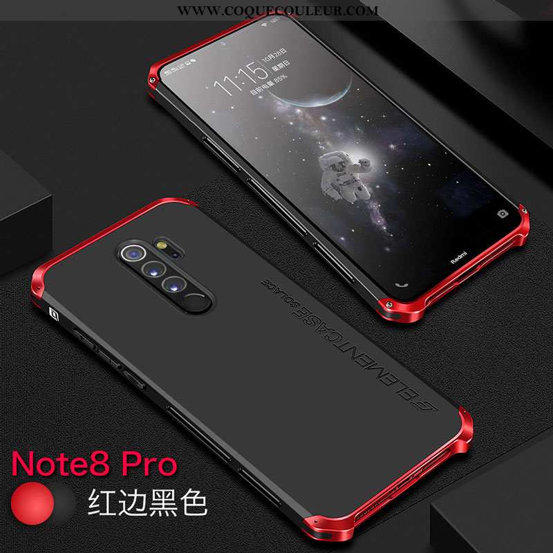 Coque Xiaomi Redmi Note 8 Pro Protection Téléphone Portable, Housse Xiaomi Redmi Note 8 Pro Métal Ro
