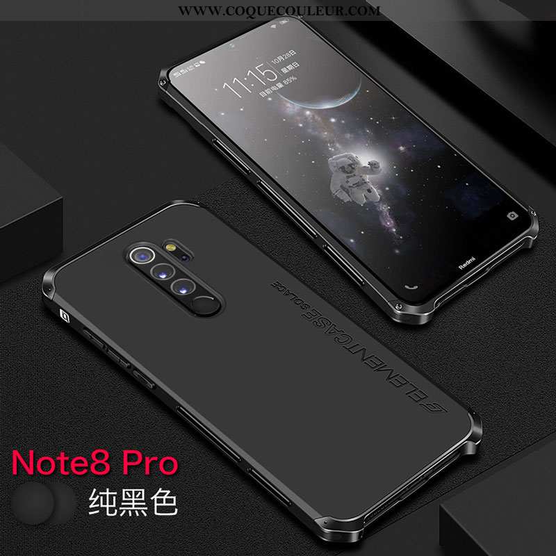 Coque Xiaomi Redmi Note 8 Pro Protection Téléphone Portable, Housse Xiaomi Redmi Note 8 Pro Métal Ro