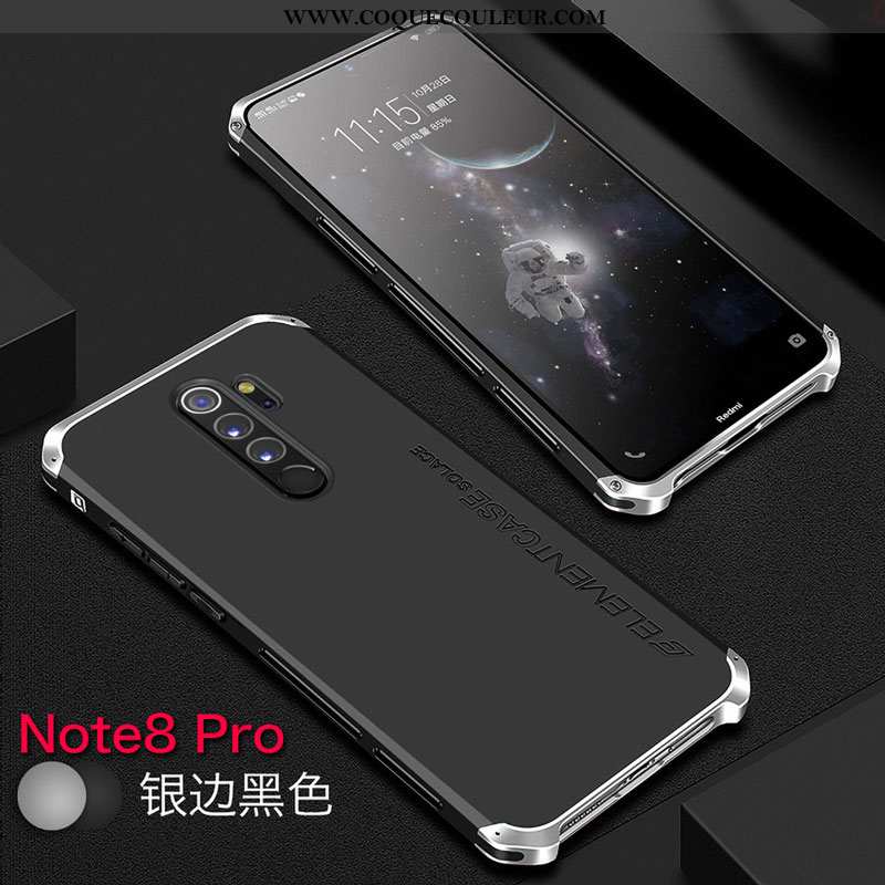 Coque Xiaomi Redmi Note 8 Pro Protection Téléphone Portable, Housse Xiaomi Redmi Note 8 Pro Métal Ro