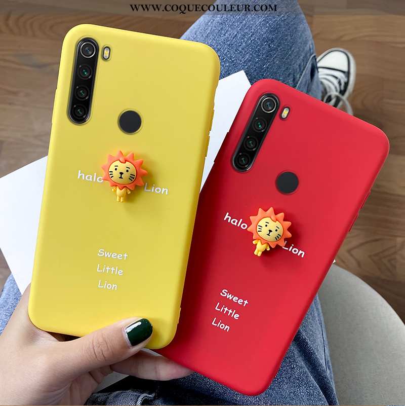 Étui Xiaomi Redmi Note 8t Charmant Tout Compris Lion, Coque Xiaomi Redmi Note 8t Tendance Jaune