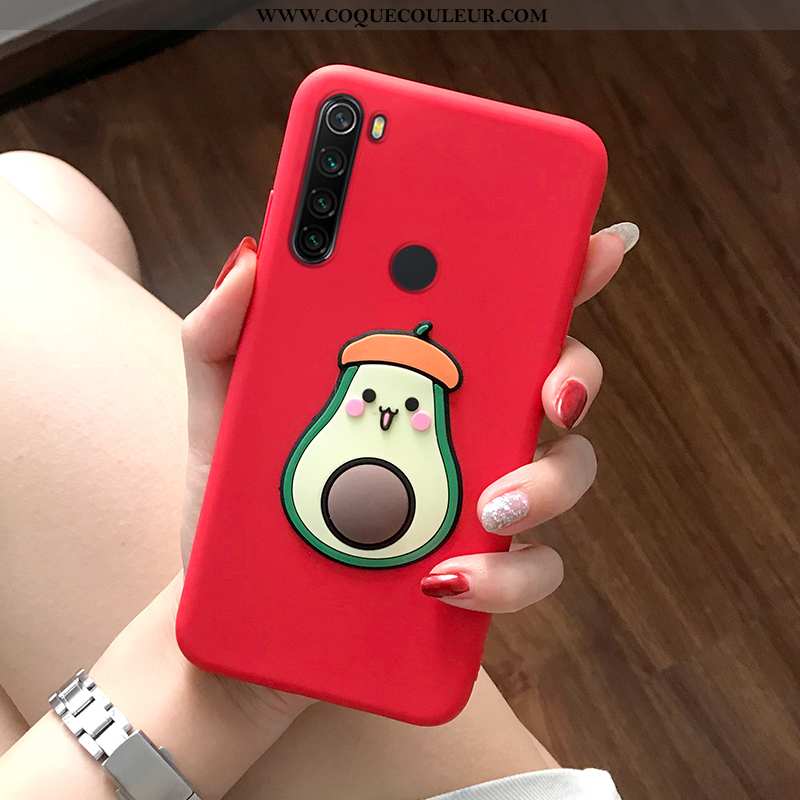 Étui Xiaomi Redmi Note 8t Charmant Net Rouge Silicone, Coque Xiaomi Redmi Note 8t Tendance Noir