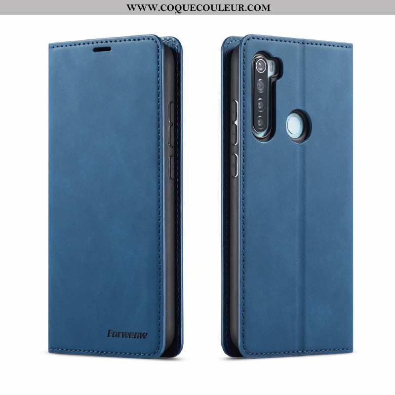 Coque Xiaomi Redmi Note 8t Fluide Doux Étui Rouge, Housse Xiaomi Redmi Note 8t Portefeuille Noir