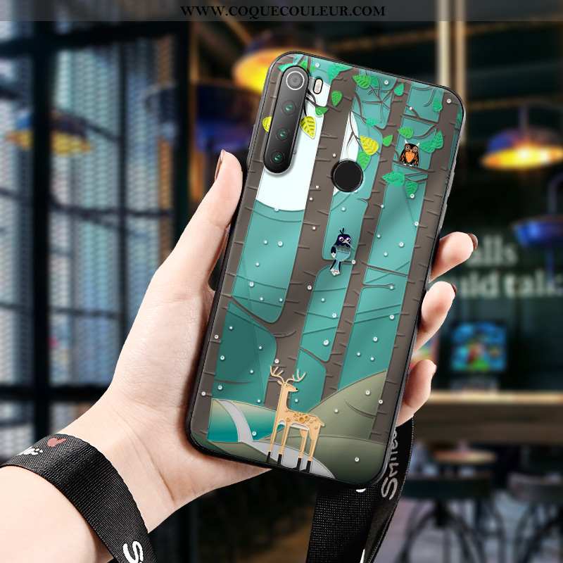 Étui Xiaomi Redmi Note 8t Gaufrage Délavé En Daim Étui, Coque Xiaomi Redmi Note 8t Charmant Silicone