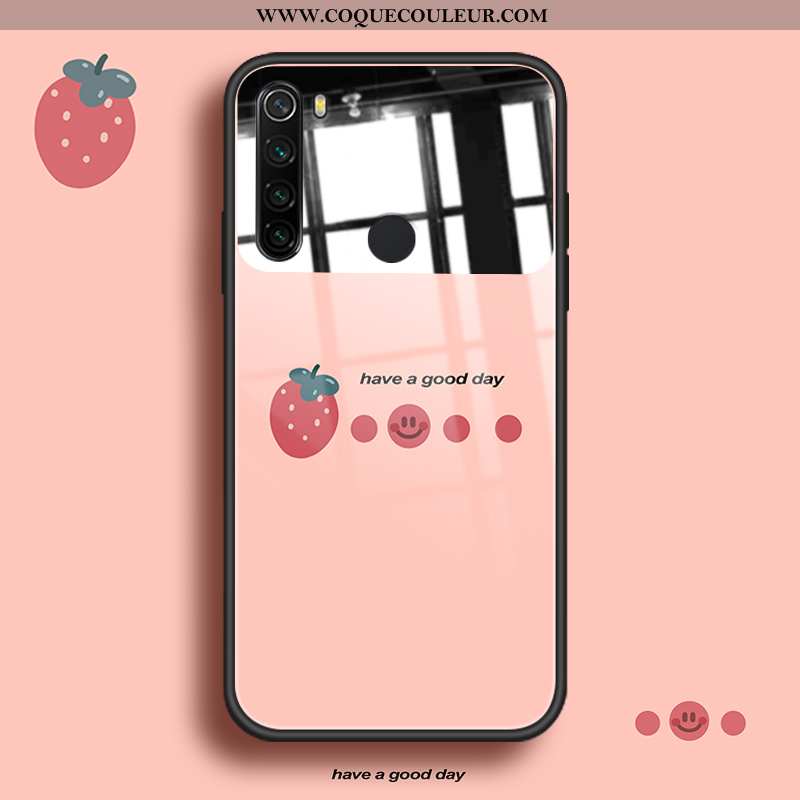 Housse Xiaomi Redmi Note 8t Charmant Coque Verre, Étui Xiaomi Redmi Note 8t Tendance Fruit Violet