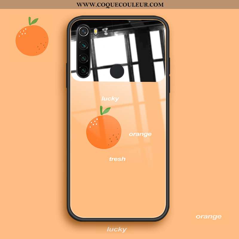 Housse Xiaomi Redmi Note 8t Charmant Coque Verre, Étui Xiaomi Redmi Note 8t Tendance Fruit Violet