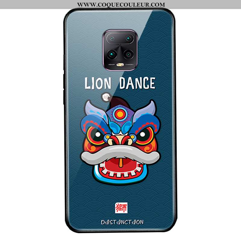 Étui Xiaomi Redmi Note 9 Pro Silicone Verre Rouge, Coque Xiaomi Redmi Note 9 Pro Protection Créatif 