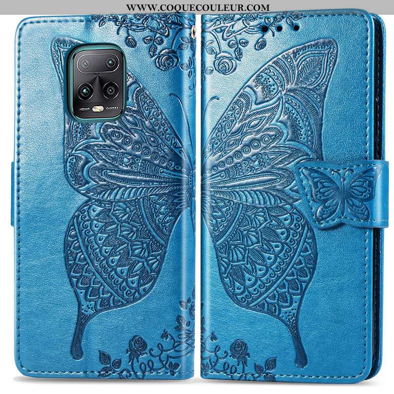 Étui Xiaomi Redmi Note 9 Pro Charmant Bleu Étui, Coque Xiaomi Redmi Note 9 Pro Cuir Gaufrage