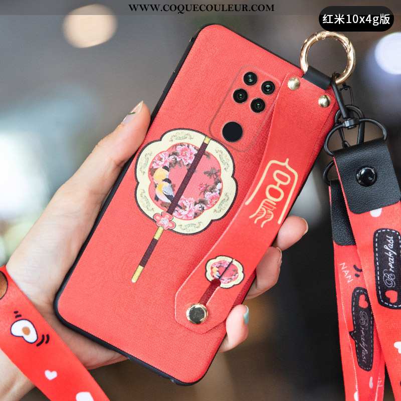 Étui Xiaomi Redmi Note 9 Créatif Rouge Tout Compris, Coque Xiaomi Redmi Note 9 Vintage Incassable