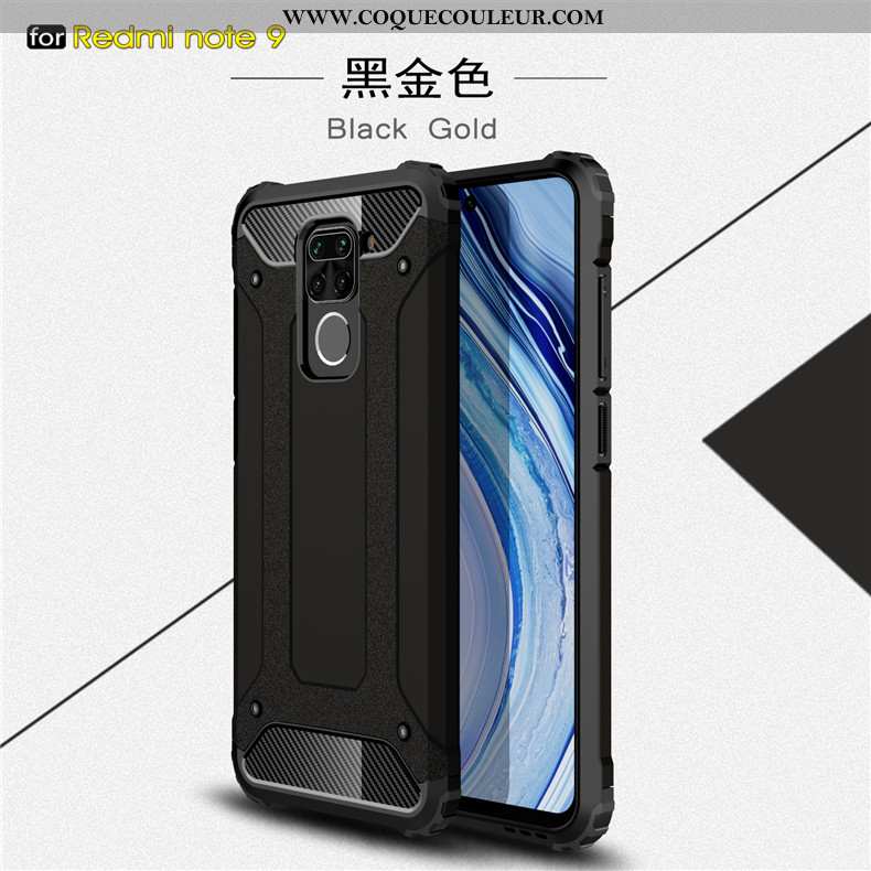 Coque Xiaomi Redmi Note 9 Silicone Étui Noir, Housse Xiaomi Redmi Note 9 Protection À Bord Noir