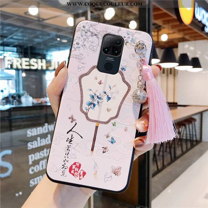 Étui Xiaomi Redmi Note 9 Fluide Doux Petit Personnalité, Coque Xiaomi Redmi Note 9 Silicone Rose