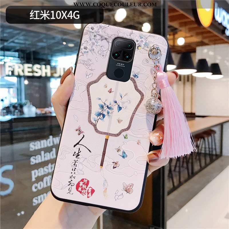 Étui Xiaomi Redmi Note 9 Fluide Doux Petit Personnalité, Coque Xiaomi Redmi Note 9 Silicone Rose