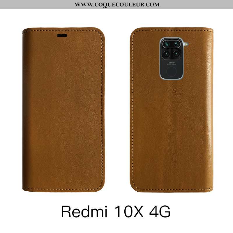 Housse Xiaomi Redmi Note 9 Cuir Véritable Protection, Étui Xiaomi Redmi Note 9 Cuir Tout Compris Mar