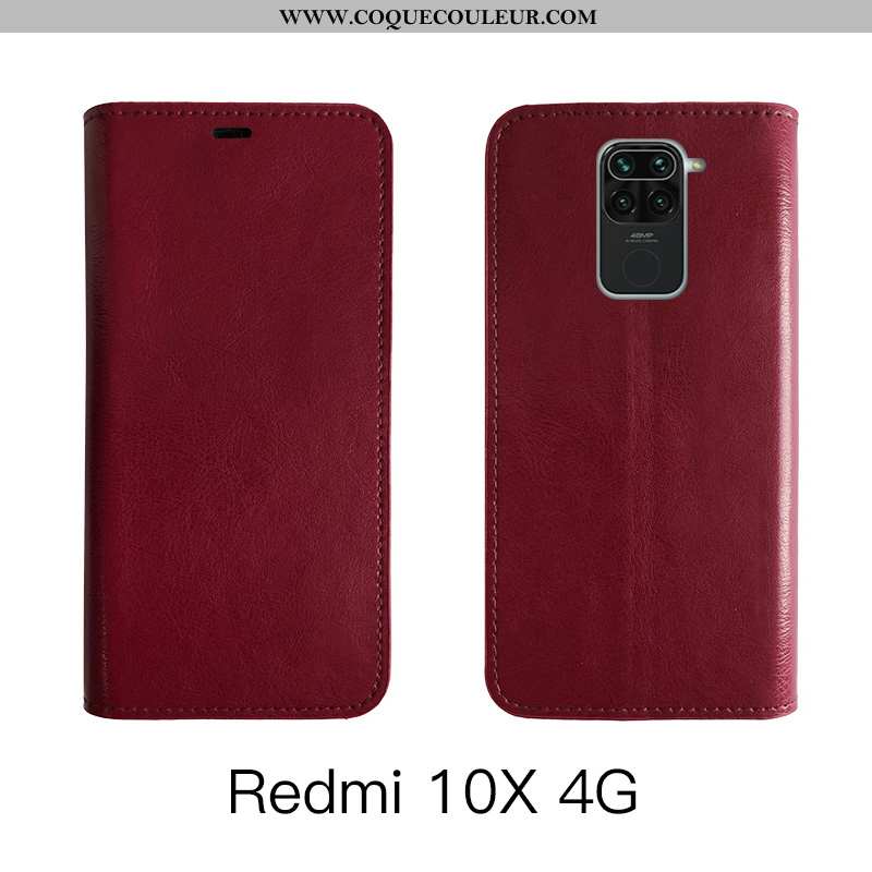 Housse Xiaomi Redmi Note 9 Cuir Véritable Protection, Étui Xiaomi Redmi Note 9 Cuir Tout Compris Mar