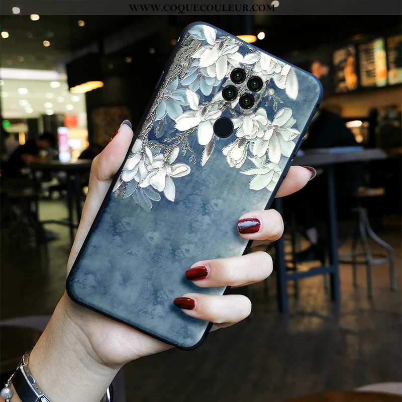 Housse Xiaomi Redmi Note 9 Vintage Fluide Doux Coque, Étui Xiaomi Redmi Note 9 Tendance Charmant Ble