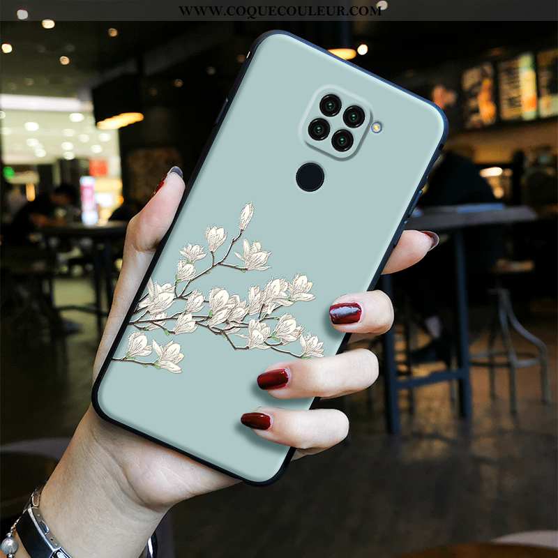 Housse Xiaomi Redmi Note 9 Vintage Fluide Doux Coque, Étui Xiaomi Redmi Note 9 Tendance Charmant Ble