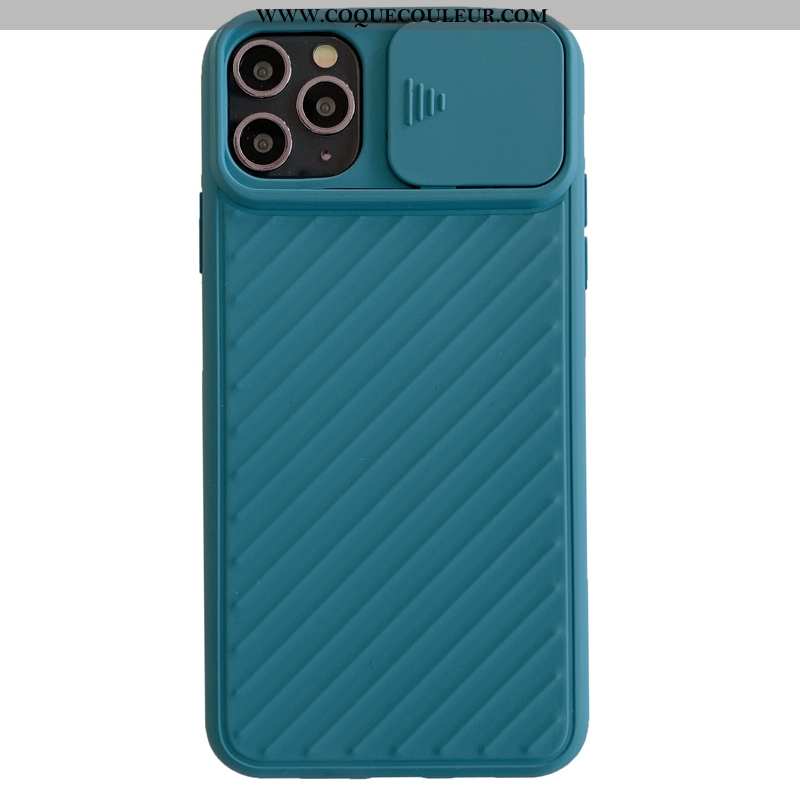 Housse iPhone 11 Pro Max Silicone Créatif Téléphone Portable, Étui iPhone 11 Pro Max Protection Bleu