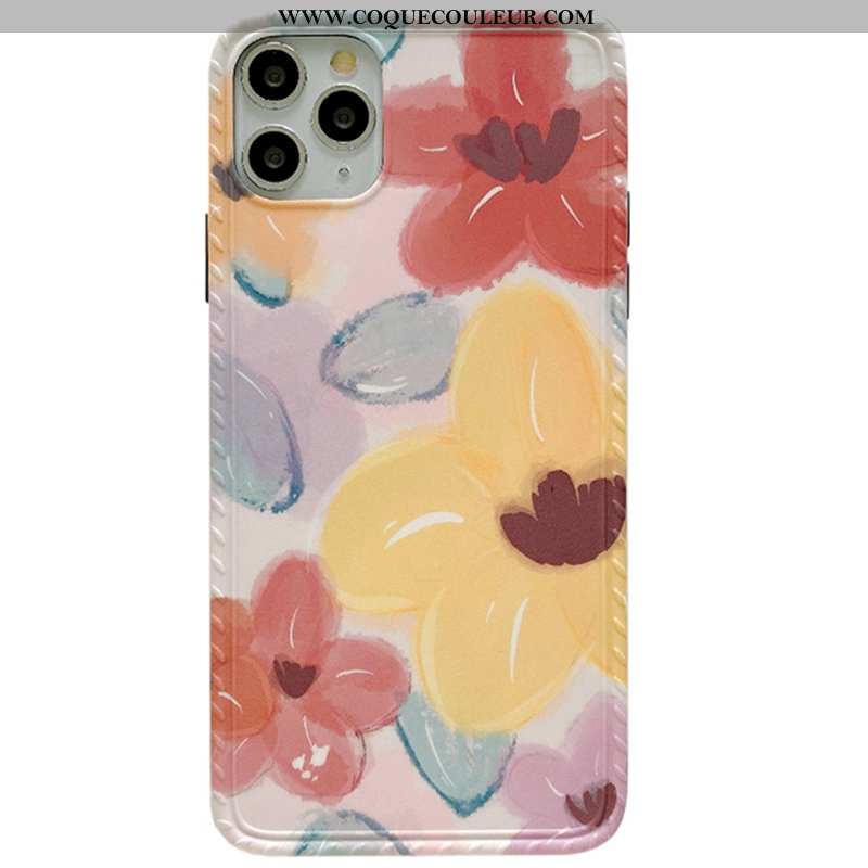 Coque iPhone 11 Pro Max Fluide Doux Tout Compris Coque, Housse iPhone 11 Pro Max Silicone Peinture À