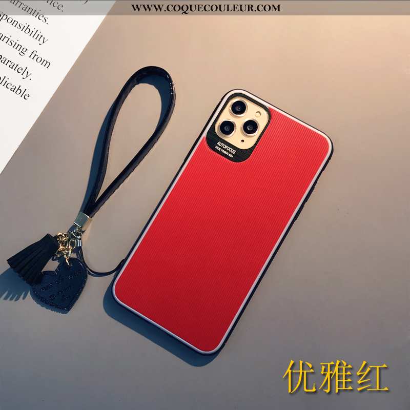 Étui iPhone 11 Pro Max Tendance Coque Incassable, iPhone 11 Pro Max Cuir Personnalité Verte