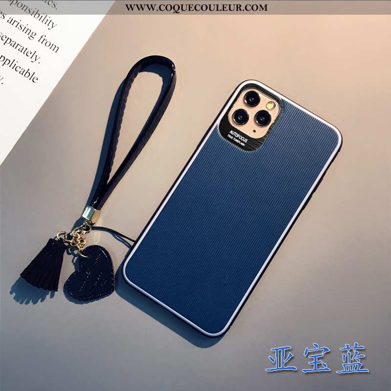 Étui iPhone 11 Pro Max Tendance Coque Incassable, iPhone 11 Pro Max Cuir Personnalité Verte