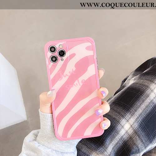 Housse iPhone 11 Pro Max Personnalité Vent Étui, Étui iPhone 11 Pro Max Créatif Bovins Rose