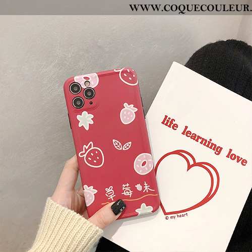 Coque iPhone 11 Pro Max Personnalité Étoile, Housse iPhone 11 Pro Max Créatif Protection Rouge