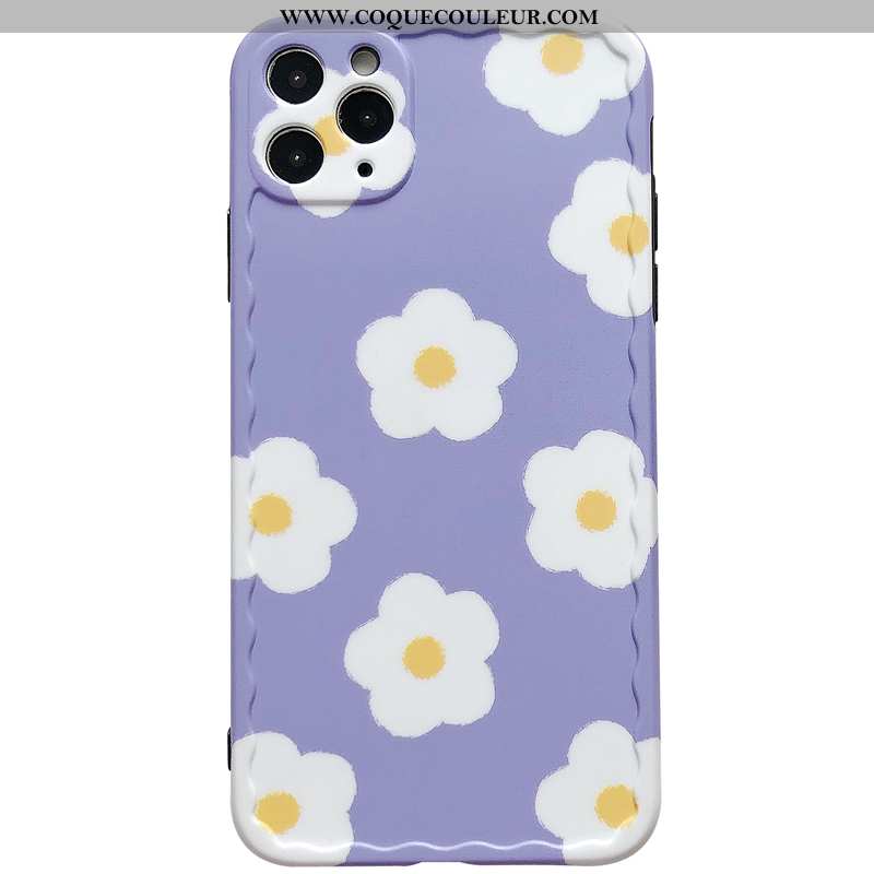 Coque iPhone 11 Pro Max Silicone Violet Coque, Housse iPhone 11 Pro Max Personnalité Net Rouge