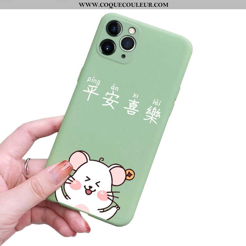 Coque iPhone 11 Pro Fluide Doux Ultra Grand, Housse iPhone 11 Pro Silicone Légère Verte