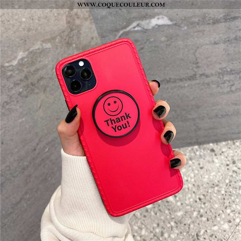 Coque iPhone 11 Pro Fluo Téléphone Portable, Housse iPhone 11 Pro Souriant Support Verte