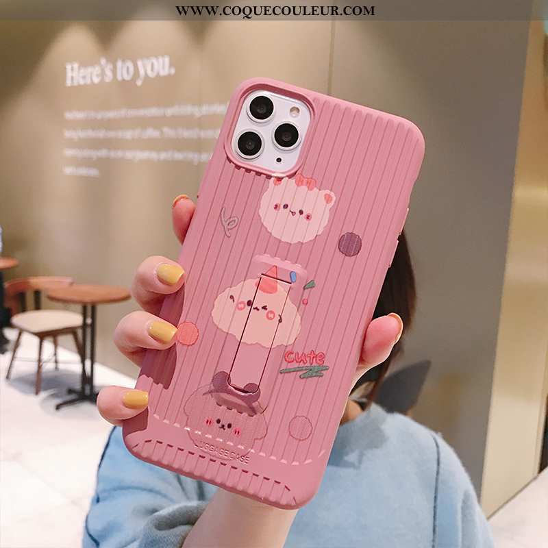 Housse iPhone 11 Pro Charmant Rose Vent, Étui iPhone 11 Pro Tendance Dessin Animé