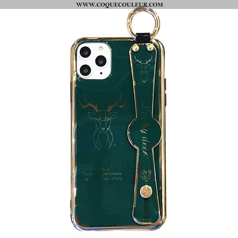 Housse iPhone 11 Pro Luxe Étui Vert, iPhone 11 Pro Fluide Doux Tout Compris Verte