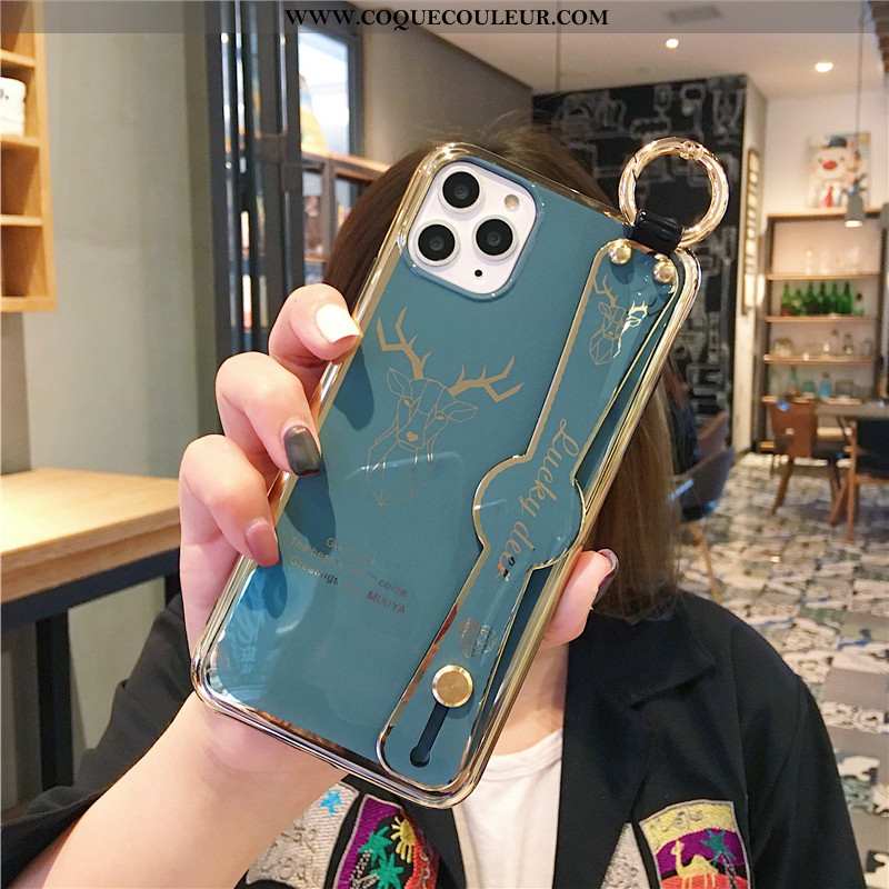 Housse iPhone 11 Pro Luxe Étui Vert, iPhone 11 Pro Fluide Doux Tout Compris Verte