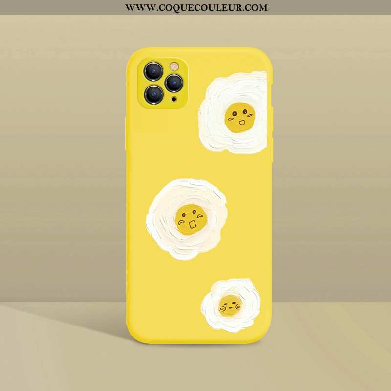 Coque iPhone 11 Pro Légère Petite Marguerite Ultra, Housse iPhone 11 Pro Fluide Doux Tendance Jaune