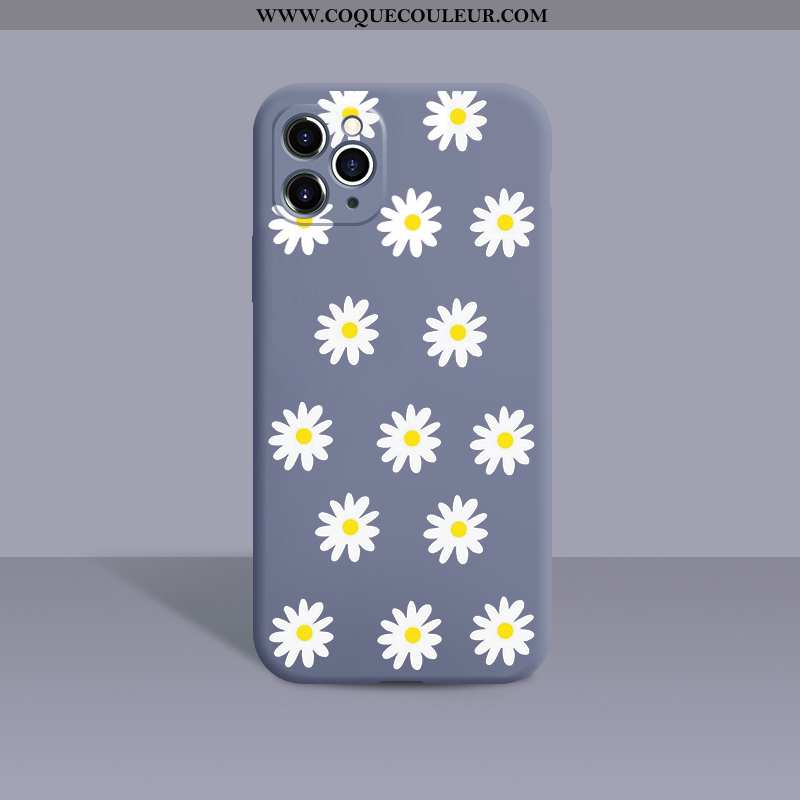 Coque iPhone 11 Pro Légère Petite Marguerite Ultra, Housse iPhone 11 Pro Fluide Doux Tendance Jaune