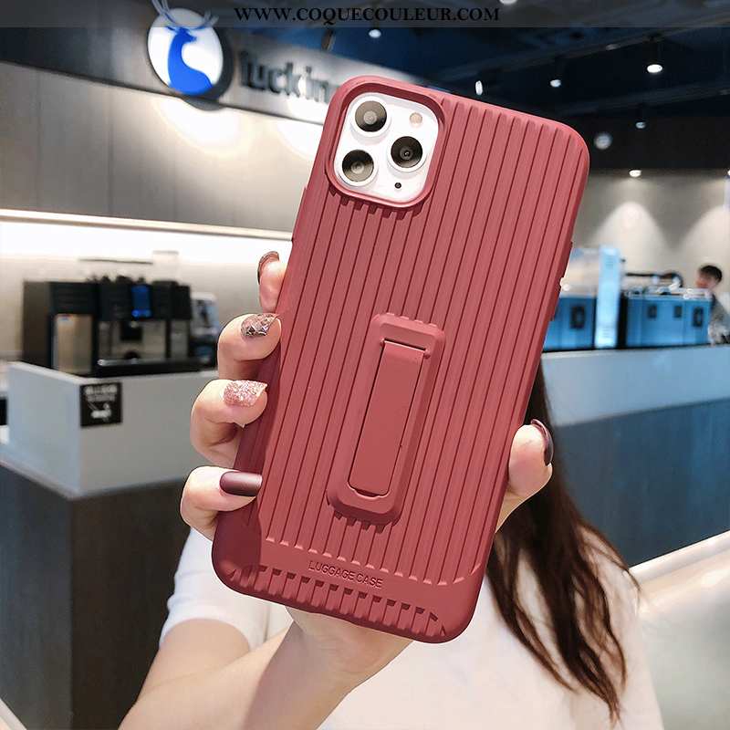 Étui iPhone 11 Pro Créatif Vin Rouge Support, Coque iPhone 11 Pro Tendance Invisible