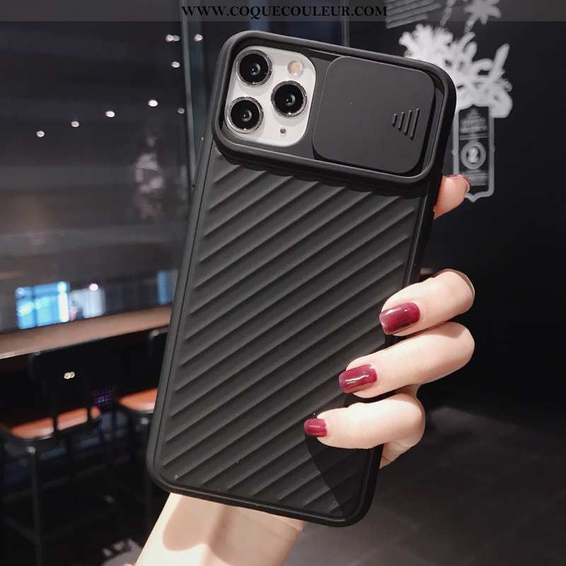 Coque iPhone 11 Pro Tendance Étui Protection, Housse iPhone 11 Pro Fluide Doux Incassable Noir