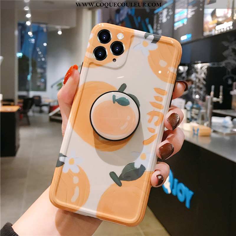 Housse iPhone 11 Pro Personnalité Orange Fruit, Étui iPhone 11 Pro Créatif Protection