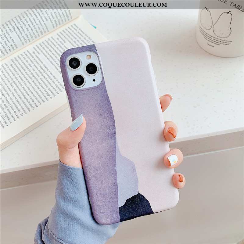 Coque iPhone 11 Pro Personnalité Téléphone Portable Violet, Housse iPhone 11 Pro Fluide Doux Art Vio