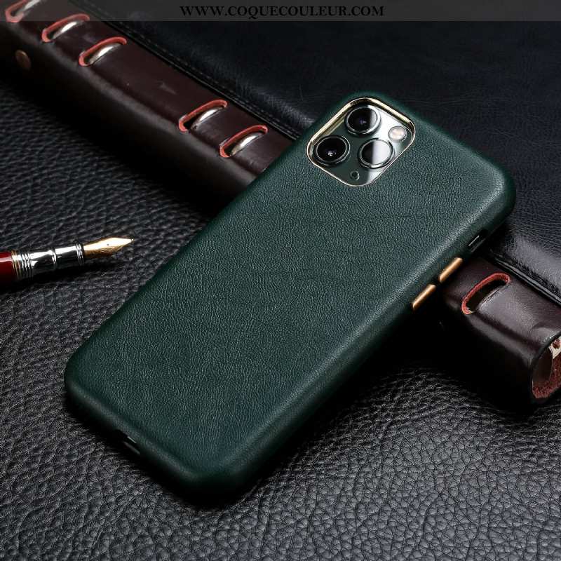 Étui iPhone 11 Pro Protection Luxe Modèle Fleurie, Coque iPhone 11 Pro Cuir Véritable Téléphone Port