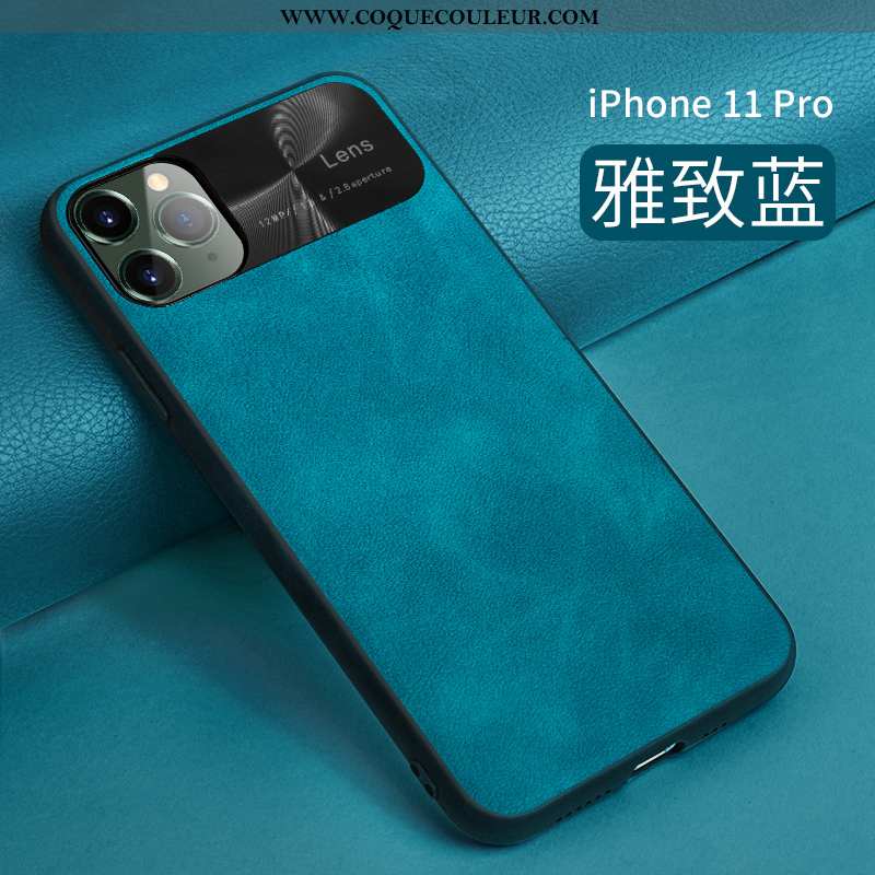 Housse iPhone 11 Pro Tendance Incassable Protection, Étui iPhone 11 Pro Légère Ultra Bleu