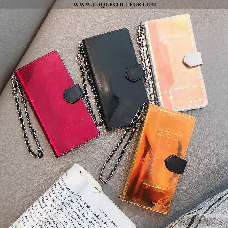 Coque iPhone 11 Luxe Protection Étui, Housse iPhone 11 Chaîne Fluide Doux Rouge