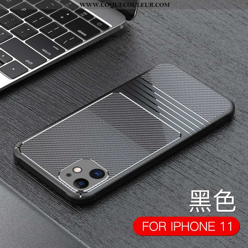 Étui iPhone 11 Protection Tout Compris Noir, Coque iPhone 11 Tendance Incassable Noir