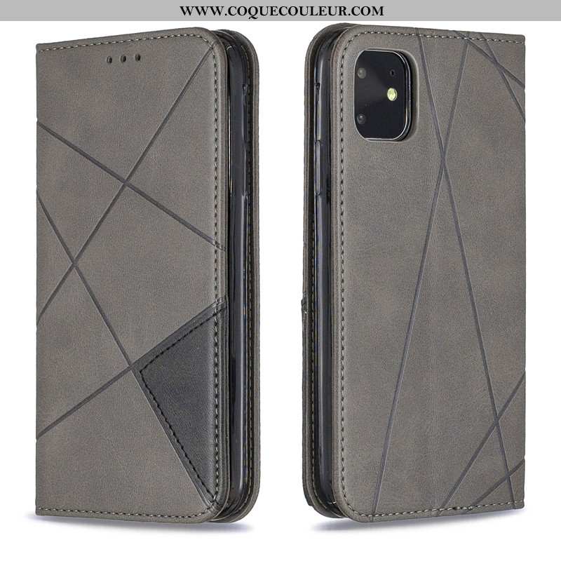 Housse iPhone 11 Cuir Noir Housse, Étui iPhone 11 Protection Business