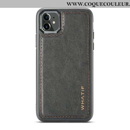 Housse iPhone 11 Protection Créatif Étui, Étui iPhone 11 Personnalité Tout Compris Noir