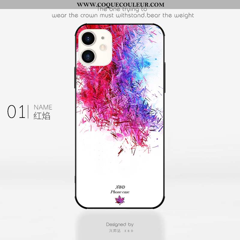 Étui iPhone 11 Ultra Incassable Silicone, Coque iPhone 11 Tendance Rouge